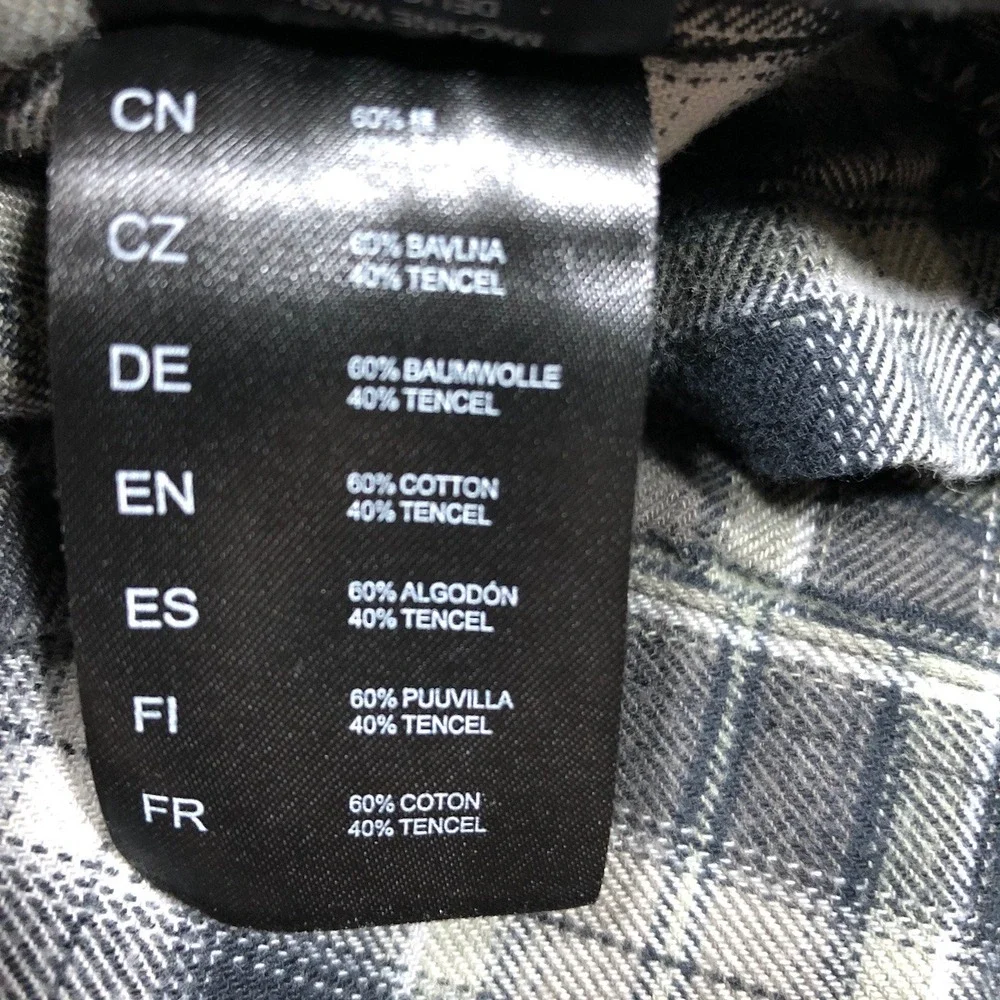 KUHL Dillingr Flannel Shirt Mens Medium Cotton Tencel‎ Long Sleeve Button Up